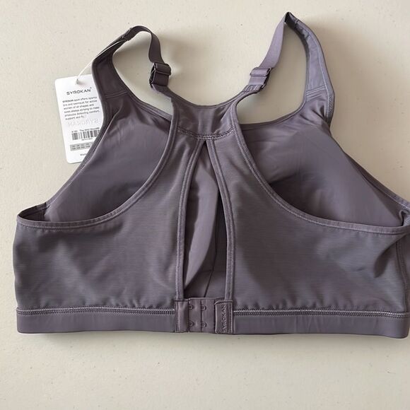 Syrokan High Impact Wirefree Padded Full Coverage Sports Bra Wild Wood Size 42B - Picture 4 of 5